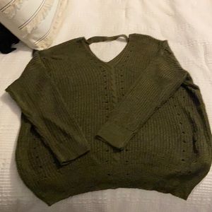 Dreamers green lightweight sweater